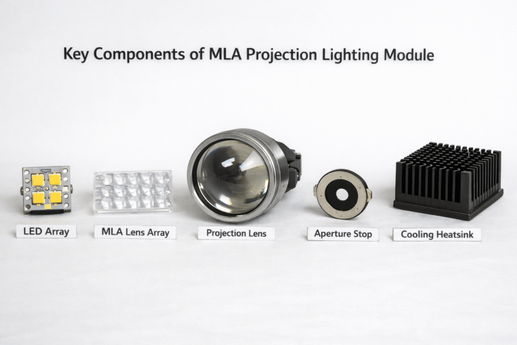 MLA Projection light module components