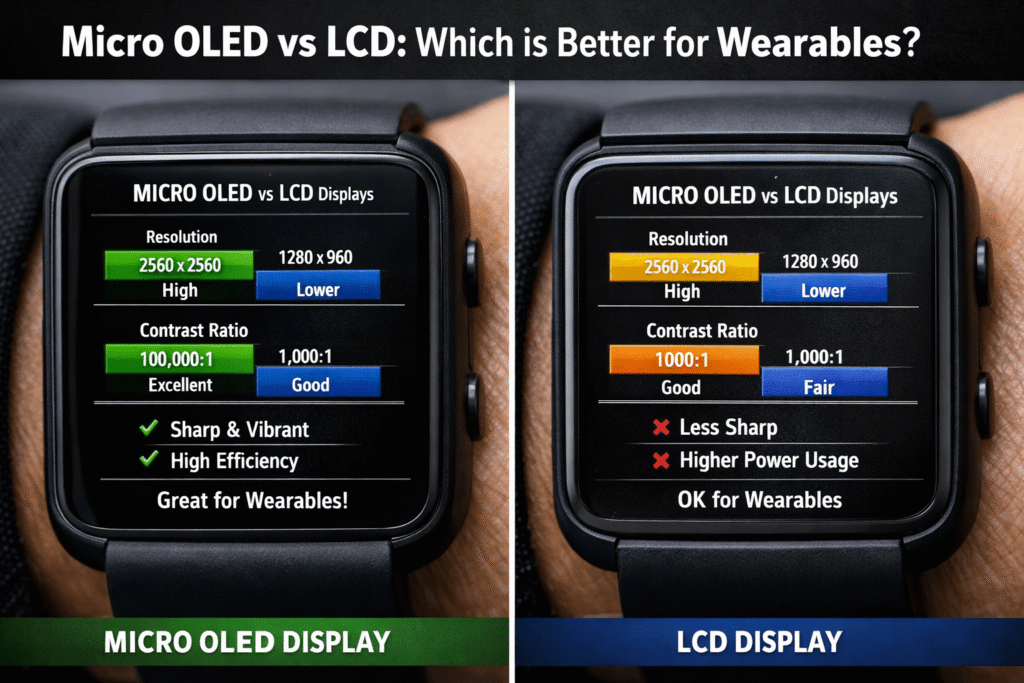 Micro OLED vs LCD Which is Better for Wearables