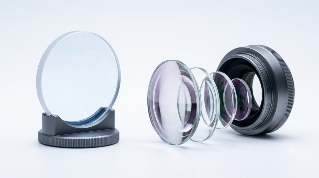 Difference Between Optical Window Glass and Camera Lens