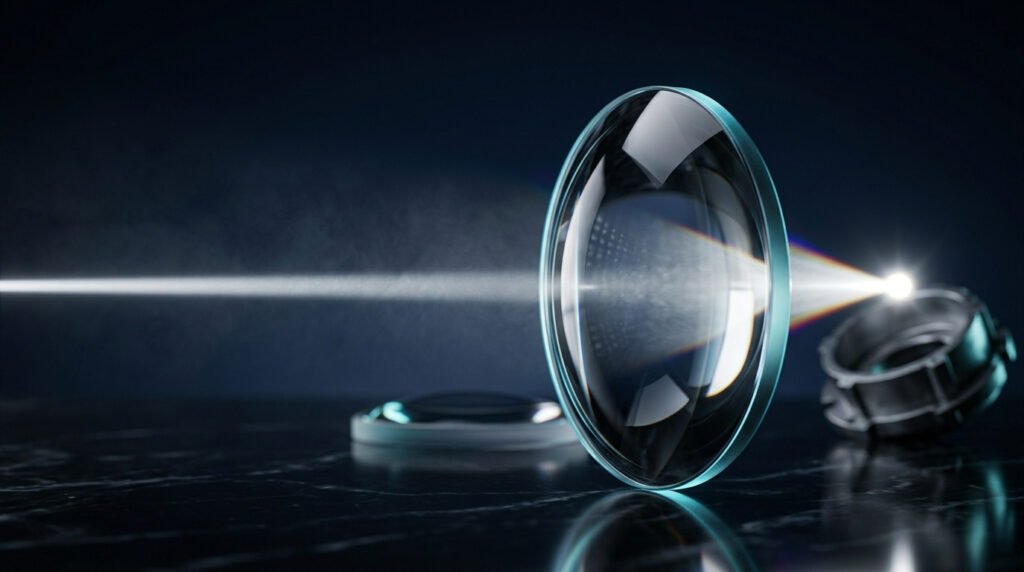 glass lens for optical systems